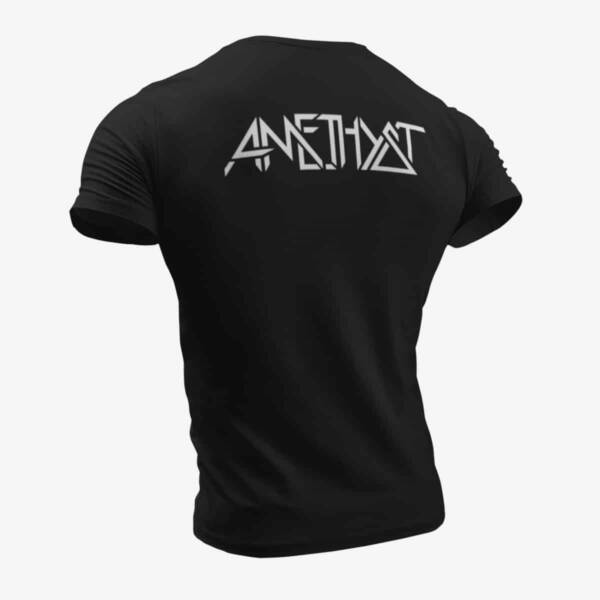 Amethyst T-Shirt, Amethyst Logo Black T-Shirt