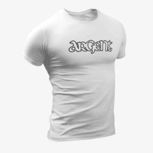 Argent T-Shirt, Argent Logo White T-Shirt