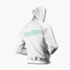 Banzai Zip Hoodie, Banzai Logo White Zipper Hoodie