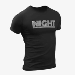 Night T-Shirt, Night Logo Black T-Shirt