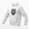 88 Mile Trip Hoodie, 88 Mile Trip Logo White Hoodie