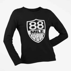 88 Mile Trip Long Sleeve T-Shirt, 88 Mile Trip Logo Black Long Sleeve T-Shirt