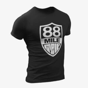 88 Mile Trip T-Shirt, 88 Mile Trip Logo Black T-Shirt