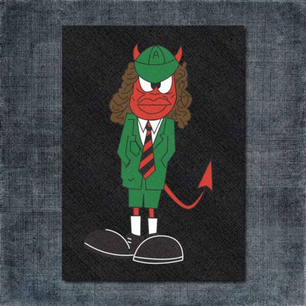 AC DC Back Patch, AC DC Devil Logo Big Back Patch