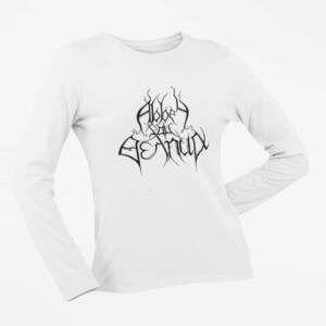 Abbey ov Thelema Long Sleeve T-Shirt, AoT Logo White Long Sleeve T-Shirt