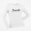 Amaryllis Long Sleeve T-Shirt, Amaryllis Logo White Long Sleeve T-Shirt