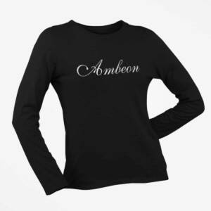 Ambeon Long Sleeve T-Shirt, Ambeon Logo Black Long Sleeve T-Shirt