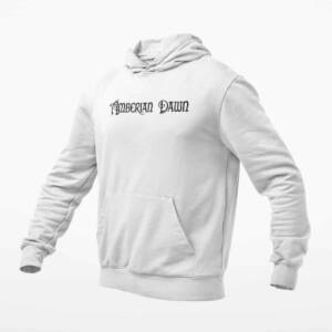 Amberian Dawn Hoodie, Amberian Dawn Logo White Hoodie
