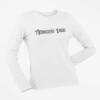 Amberian Dawn Long Sleeve T-Shirt, Amberian Dawn Logo White Long Sleeve T-Shirt