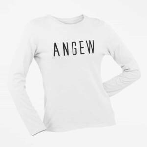 Angew Long Sleeve T-Shirt, Angew Logo White Long Sleeve T-Shirt