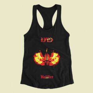 1349 Tank Top, 1349 Hellfire Black Tank Top Shirt, Black Metal Merchandise