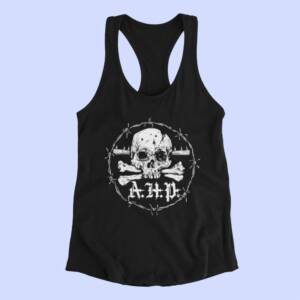 AHP Tank Top, AHP Forakt Hat Og Død Black Tank Top Shirt, Black Metal Merchandise