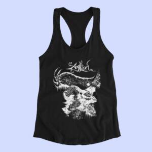 Agalloch Front Tank Top, Agalloch Band Logo Black Tank Top Shirt, Doom Metal Merchandise