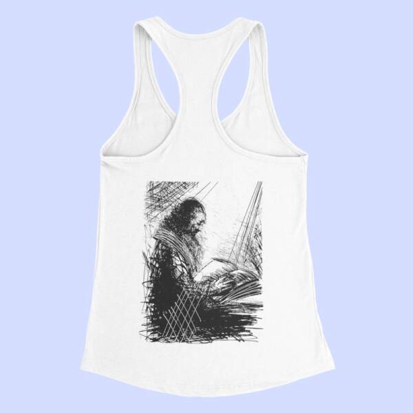 Agalloch Front Tank Top, Agalloch Faustian Echoes White Tank Top Shirt