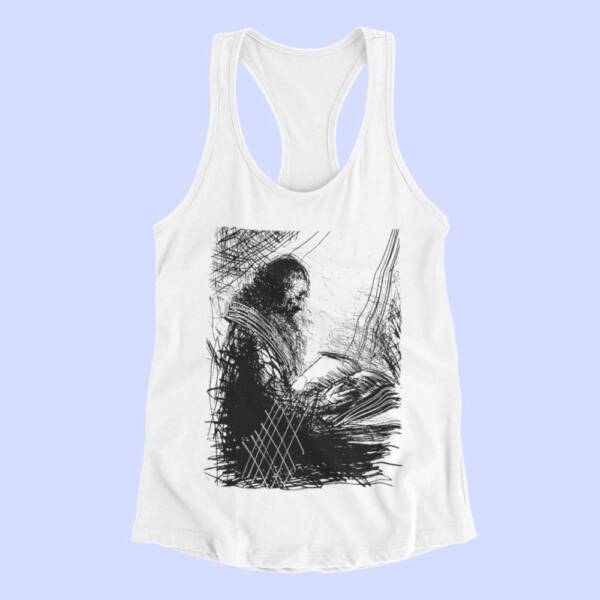 Agalloch Front Tank Top, Agalloch Faustian Echoes White Tank Top Shirt