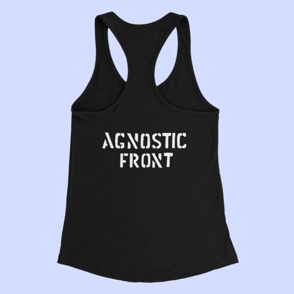 Agnostic Front Tank Top, Agnostic Front Band Logo Black Tank Top Shirt, Thrash Metal Merchandise - Image 2