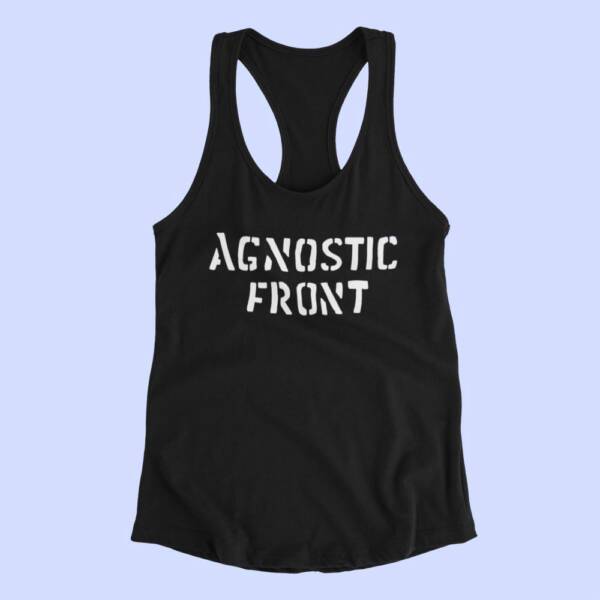 Agnostic Front Tank Top, Agnostic Front Band Logo Black Tank Top Shirt, Thrash Metal Merchandise