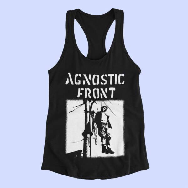 Agnostic Front Tank Top, Agnostic Front Victim In Pain Black Tank Top Shirt