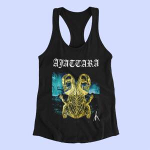 Ajattara Tank Top, Ajattara Kuolema Black Tank Top Shirt, Black Metal Merchandise