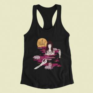 Alcest Tank Top, Alcest Kodama Black Tank Top Shirt, Black Metal Merchandise