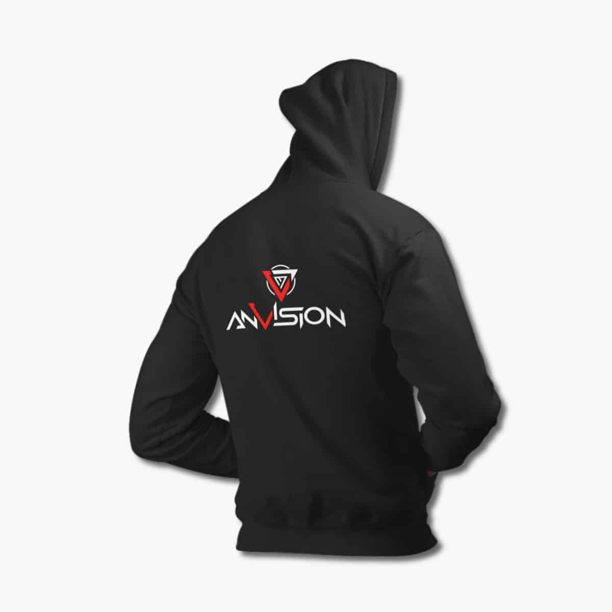 AnVision Hoodie, AnVision Logo Black Hoodie