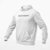 Antichrisis Hoodie, Antichrisis Logo White Hoodie