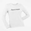 Antichrisis Long Sleeve T-Shirt, Antichrisis Logo White Long Sleeve T-Shirt