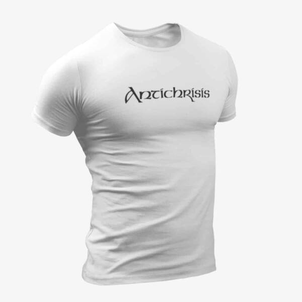 Antichrisis T-Shirt, Antichrisis Logo White T-Shirt