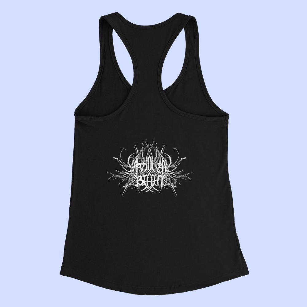 Artificial Brain Tank Top, Artificial Brain Band Logo Black Tank Top Shirt, Technical Death Metal Merchandise
