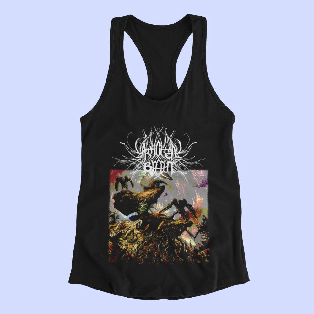 Artificial Brain Tank Top, Artificial Brain Labyrinth Constellation Black Tank Top Shirt