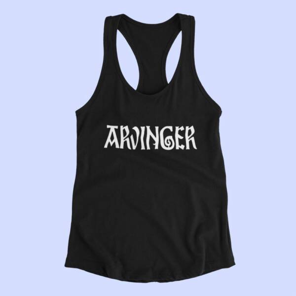 Arvinger Tank Top, Arvinger Band Logo Black Tank Top Shirt, Black Metal Merchandise