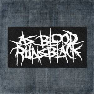 As Blood Runs Black Back Patch, As Blood Runs Black, White Logo Big Back Patch