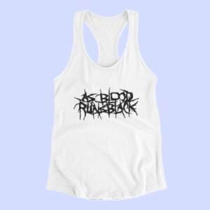 As Blood Runs Black Tank Top, As Blood Runs Black Band Logo White Tank Top Shirt, Melodic Deathcore Merchandise