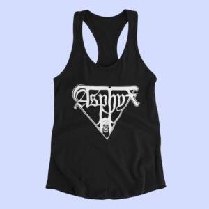 Asphyx Tank Top, Asphyx Band Logo Black Tank Top Shirt
