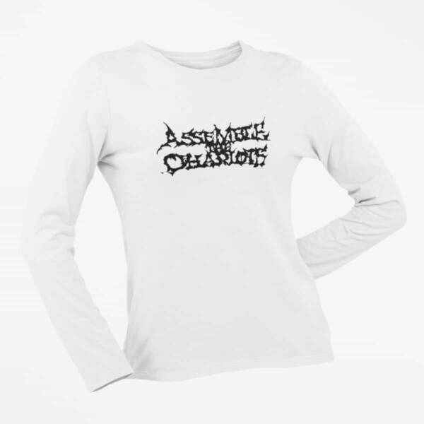 Assemble the Chariots Long Sleeve T-Shirt, Assemble the Chariots Logo White Long Sleeve T-Shirt