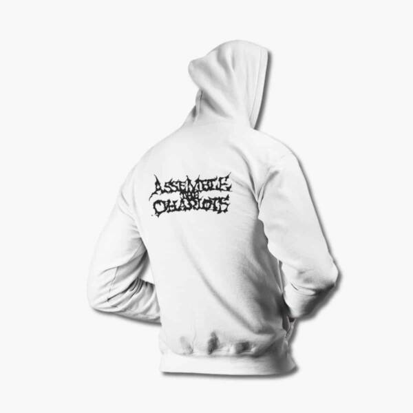 Assemble the Chariots Zip Hoodie, Assemble the Chariots Logo White Zipper Hoodie