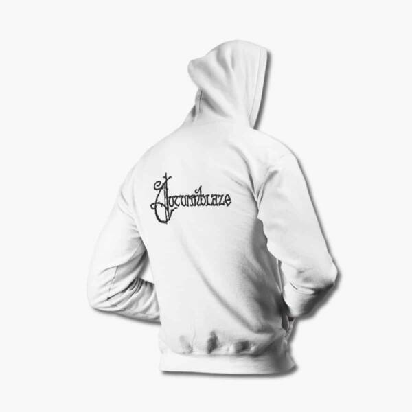 Autumnblaze Zip Hoodie, Autumnblaze Logo White Zipper Hoodie