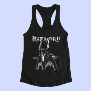 Bathory Tank Top, Bathory Artwork Black Tank Top Shirt, Black Metal Merchandise