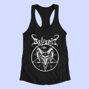 Beherit Tank Top, Beherit Artwork Black Tank Top Shirt, Black Metal Merchandise