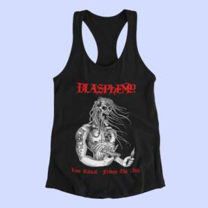 Blasphemy Tank Top, Blasphemy Friday the 13th Black Tank Top Shirt