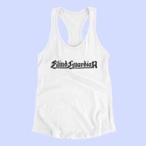 Blind Guardian Tank Top, Blind Guardian Band Logo White Tank Top Shirt