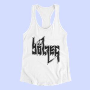 Bölzer Tank Top, Bölzer Band Logo White Tank Top Shirt