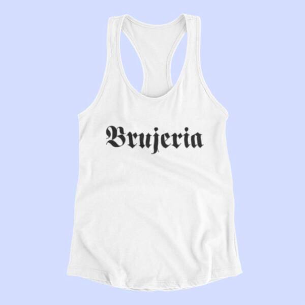 Brujeria Tank Top, Brujeria Band Logo White Tank Top Shirt