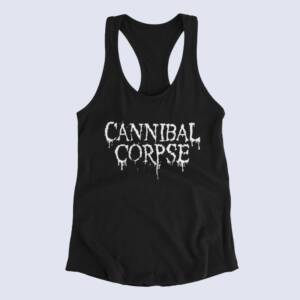 Cannibal Corpse Tank Top, Cannibal Corpse Band Logo Black Tank Top Shirt, Death Metal Merchandise
