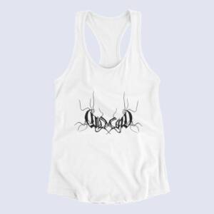 Coldworld Tank Top, Coldworld Band Logo White Tank Top Shirt