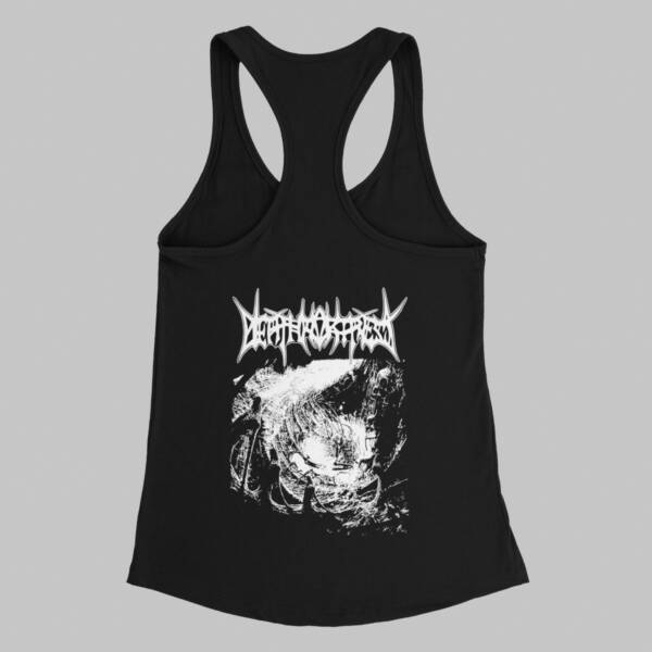 Death Fortress Tank Top, Death Fortress Among the Ranks of the Unconquerable Black Tank Top Shirt, Black Metal Merchandise - Image 2