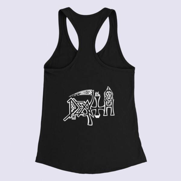 Death Tank Top, Death Band Logo Black Tank Top Shirt, Progressive Death Metal Merchandise