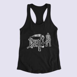 Death Tank Top, Death Band Logo Black Tank Top Shirt, Progressive Death Metal Merchandise