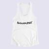 Discharge Tank Top, Discharge Band Logo White Tank Top Shirt