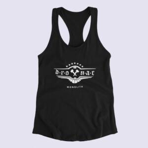 Drottnar Tank Top, Drottnar Band Logo Black Tank Top Shirt, Black Metal Merchandise